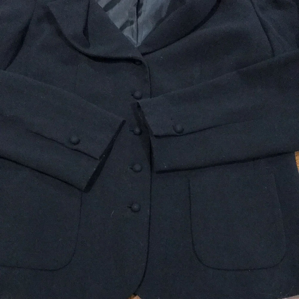 Dialogue Women Blazer Suit Jacket Size 10!in Black - Picture 6 of 12